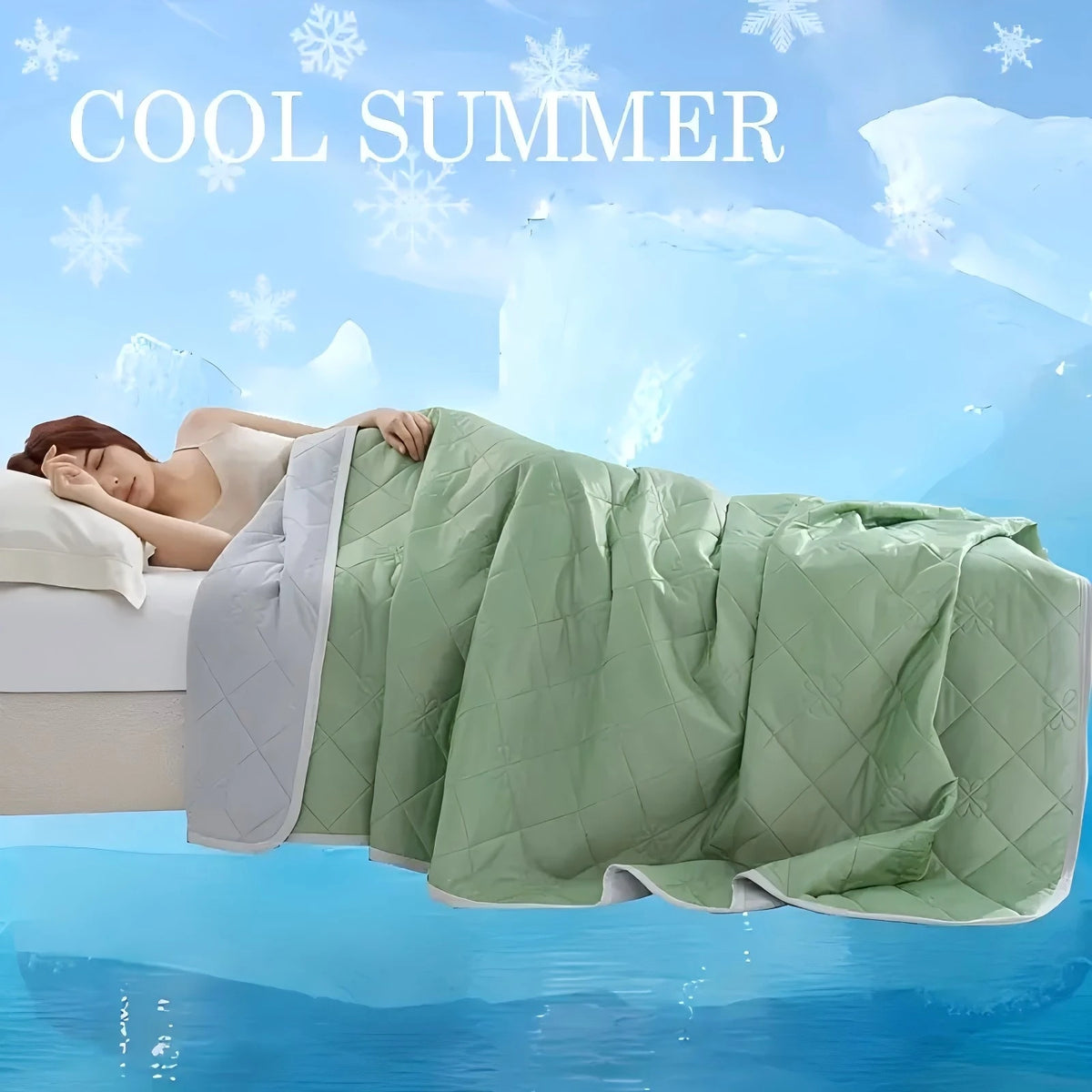 Dual-Sided Cooling Blanket | Lightweight Summer Blanket | All-Season Comfort for Hot Sleepers