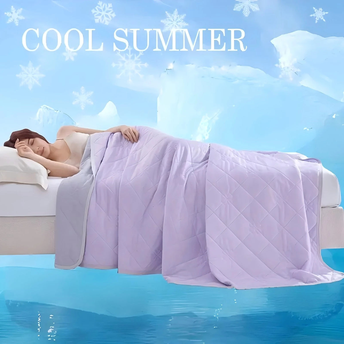Dual-Sided Cooling Blanket | Lightweight Summer Blanket | All-Season Comfort for Hot Sleepers