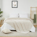 Premium 300GSM Bamboo Fleece Blanket | Soft & Warm Striped Throw | Anti-Pilling | Gift-Ready