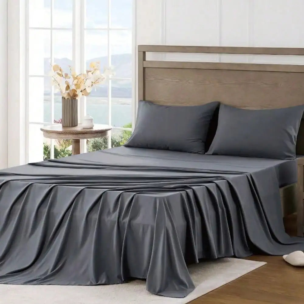 Ultra Soft Brushed Microfiber Bed Sheet Set | Deep Pocket Hotel Luxury Sheets | Cooling & Breathable | 3/4 Piece Set