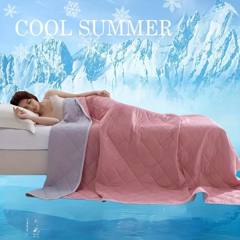 Dual-Sided Cooling Blanket | Lightweight Summer Blanket | All-Season Comfort for Hot Sleepers