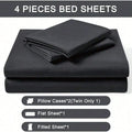 Ultra Soft Brushed Microfiber Bed Sheet Set | Deep Pocket Hotel Luxury Sheets | Cooling & Breathable | 3/4 Piece Set