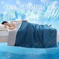 Dual-Sided Cooling Blanket | Lightweight Summer Blanket | All-Season Comfort for Hot Sleepers