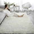 Ultra Soft Silk & Wool Area Rug | Plush Solid Color Carpet | Anti-Slip Bedroom & Living Room Floor Mat | Machine Washable
