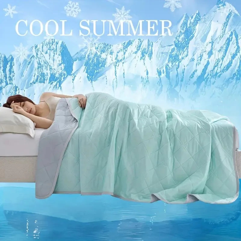 Dual-Sided Cooling Blanket | Lightweight Summer Blanket | All-Season Comfort for Hot Sleepers