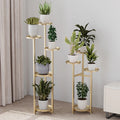 5-Tier Metal Plant Stand | Indoor Corner Planter Shelf | Anti-Slip Feet | Home & Office Decor